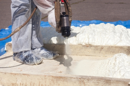 Commercial spray foam roofing